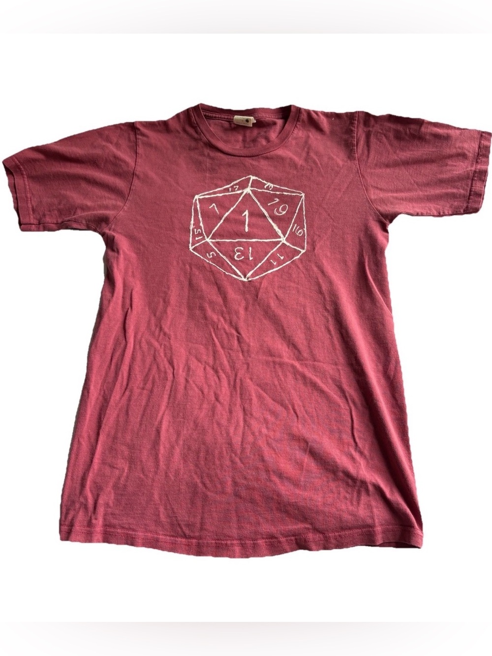 Spx Handmade Dungeons And Dragons Die T-Shirt Unisex S Organic Cotton Made In US
